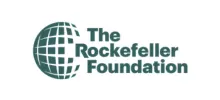 The Rockefeller Foundation logo with a teal globe icon and the organization name beside it.